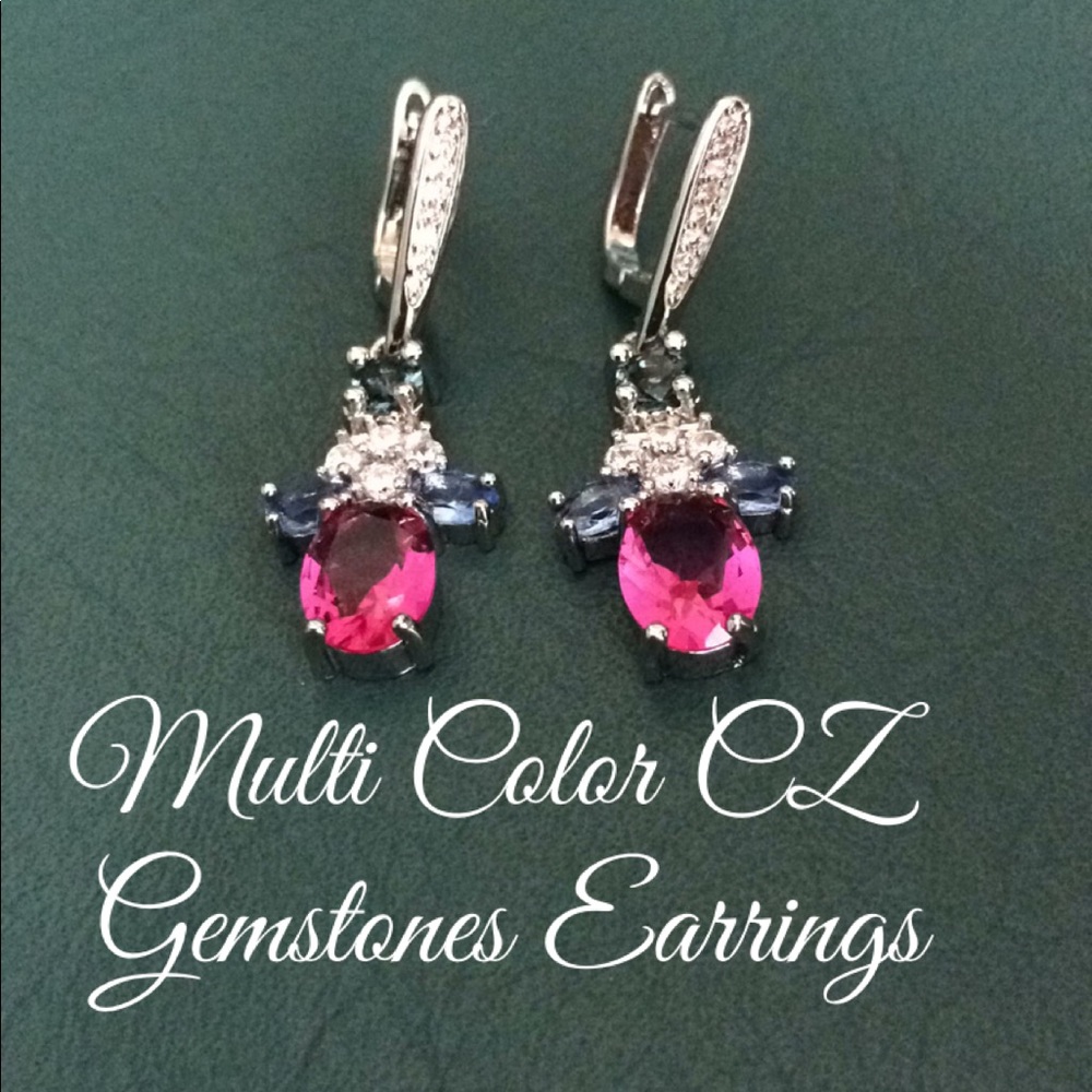 🌹Stunning Gemstones mix  earrings🌹